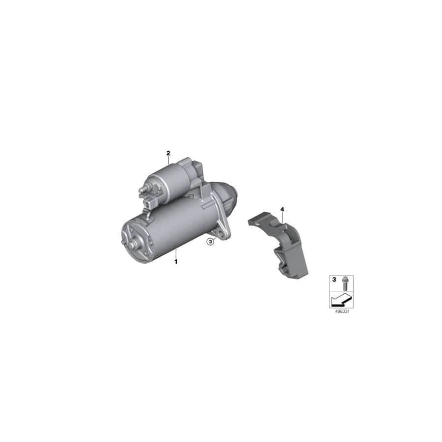 Genuine BMW 12418577010 F34 F22 F20 Exch. Starter Motor DENSO (Inc. 225d, 318d & X3 18d) | ML Performance UK Car Parts