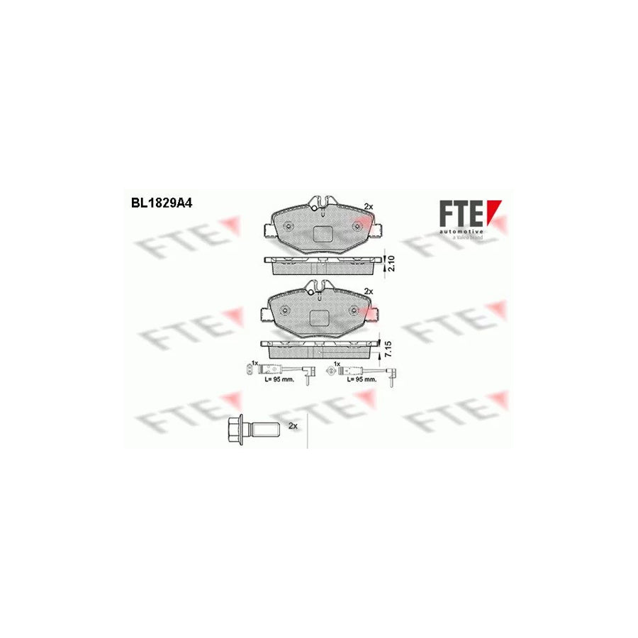 Fte 9010407 Brake Pad Set Suitable For Mercedes-Benz E-Class | ML Performance UK Car Parts