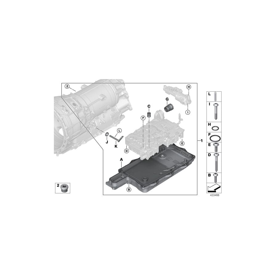 Genuine BMW 24508632190 G30 F15 G01 Repair Kit Selector Rod (Inc. 330e, 740LeX & 530e) | ML Performance UK Car Parts