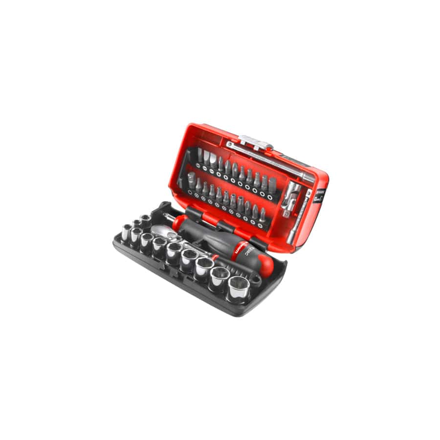 Facom FCMRLNANO1 1/4in Drive Nano Socket Set, 38 Piece | ML Performance UK