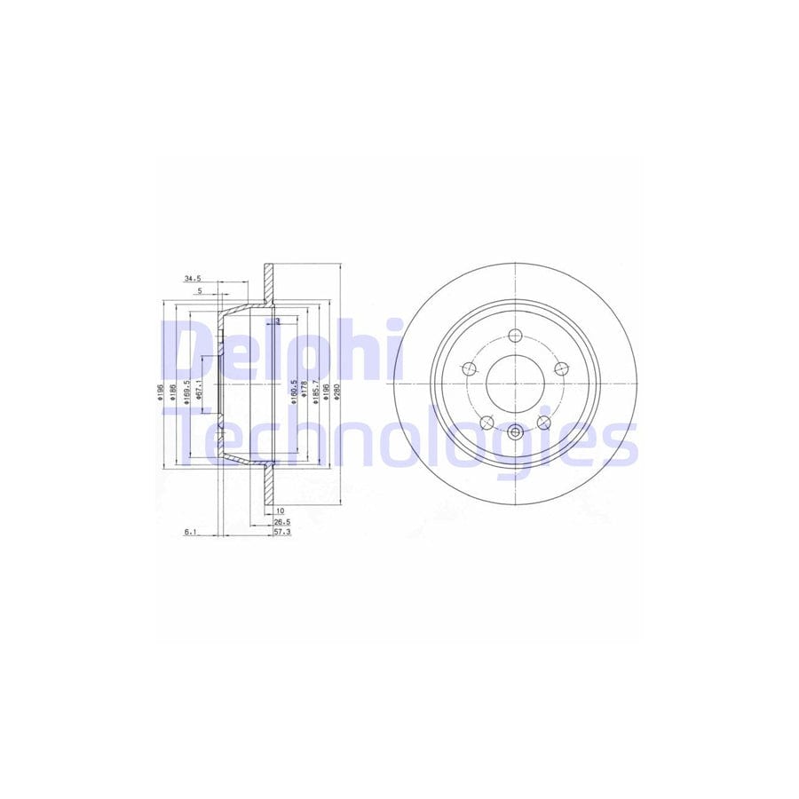 Delphi Bg3241 Brake Disc