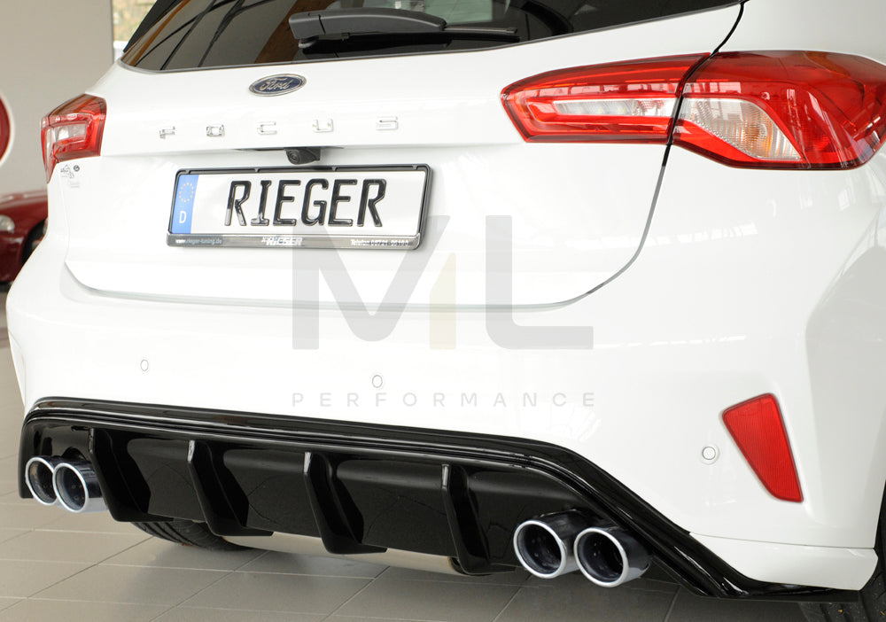 Rieger 00088195 Ford DEH Focus 4 Rear Diffuser (Inc. Focus 4 ST) 2 | ML Performance UK Car Parts