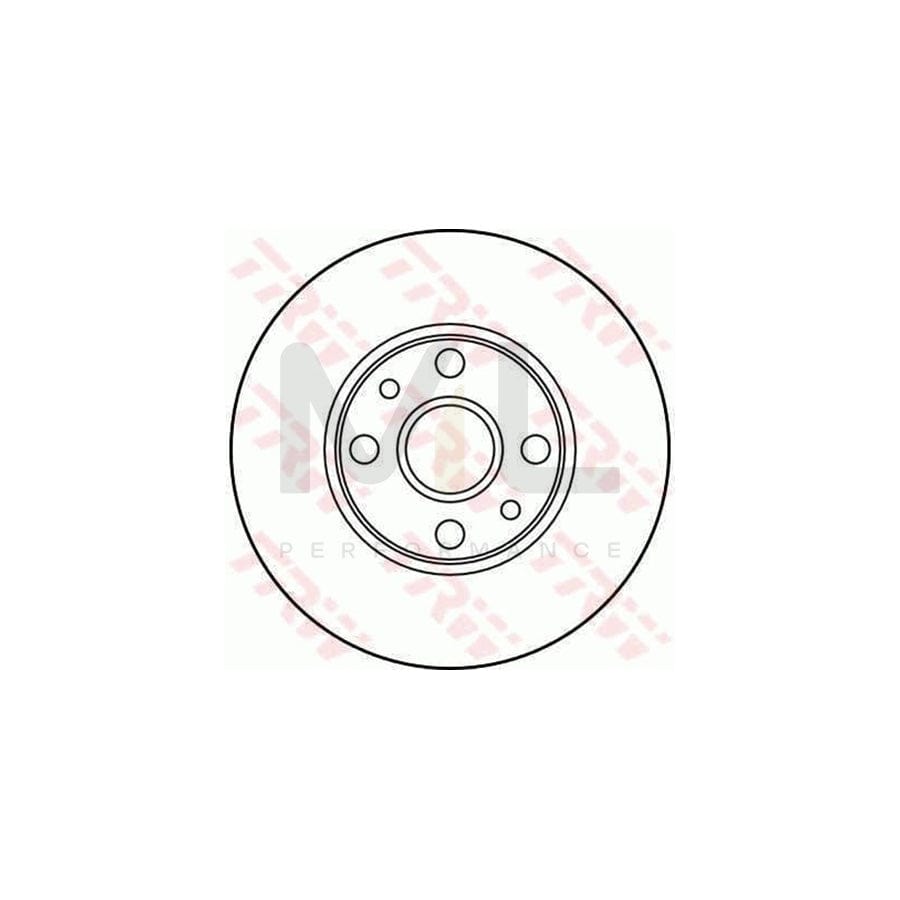 TRW DF1780 Brake Disc Solid | ML Performance Car Parts