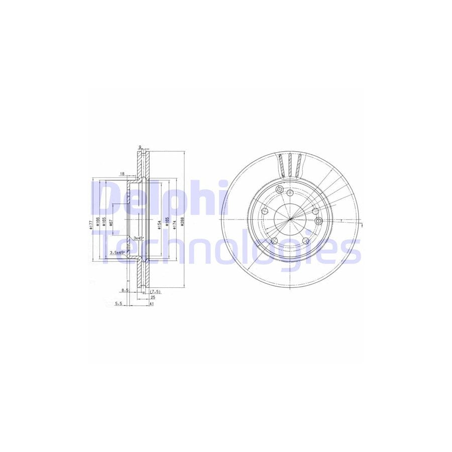 Delphi Bg3240C Brake Disc