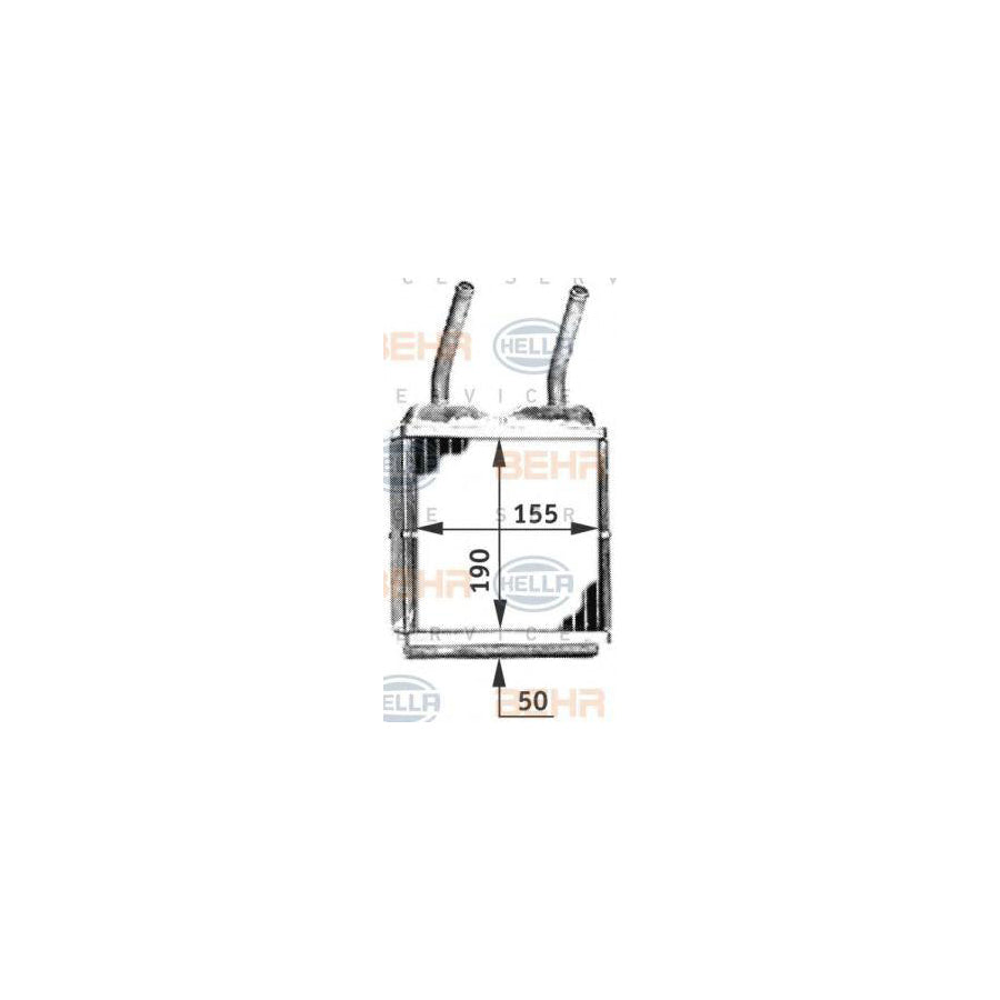 Hella 8FH 351 312-031 Heater Matrix