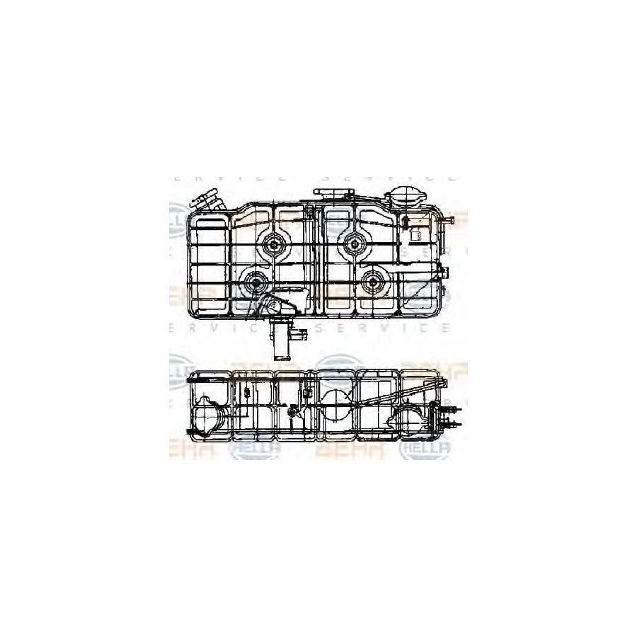 Hella 8MA 376 705-221 Coolant Expansion Tank