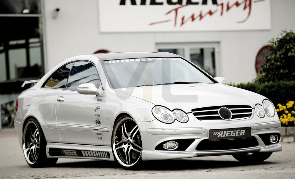 Rieger 00071010 Mercedes-Benz W209 CLK Front Splitter 7 | ML Performance UK Car Parts