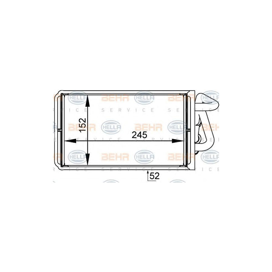 Hella 8FH 351 333-001 Heater Matrix