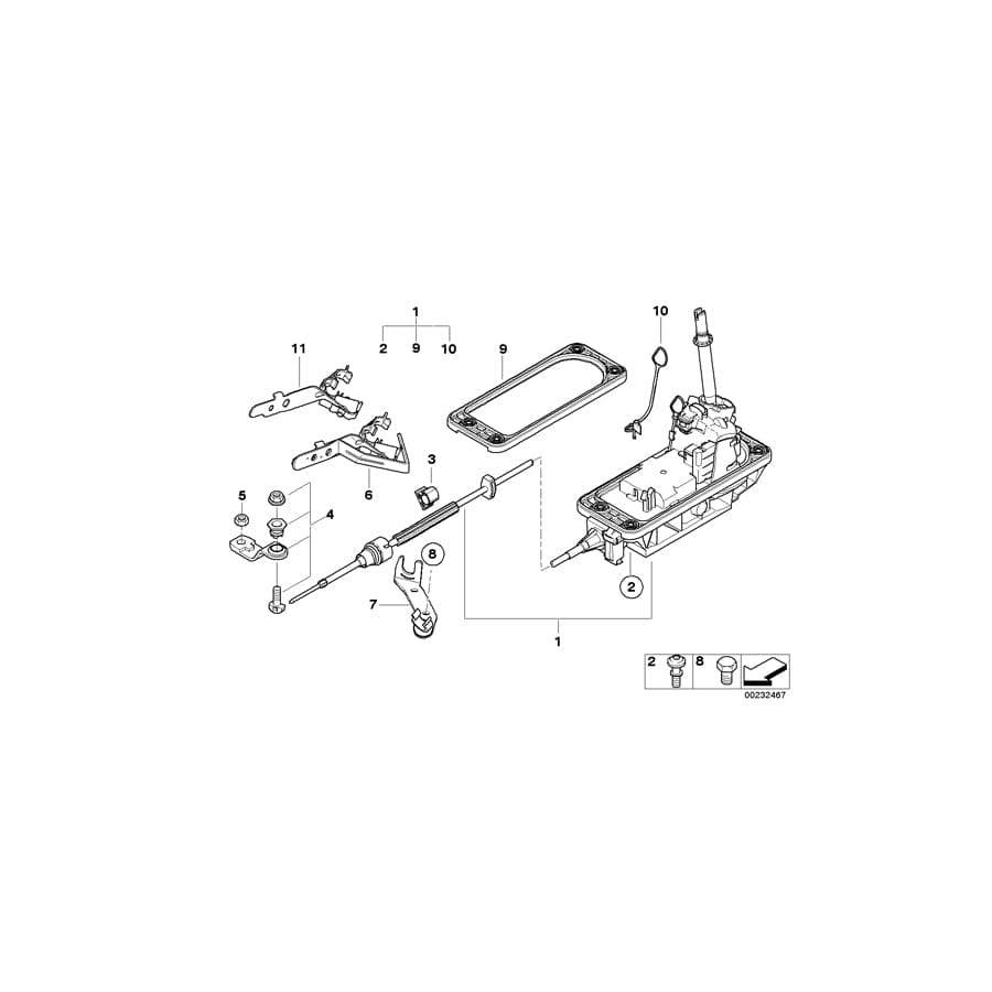 Genuine BMW Mini 24507571927 R56 Selector Lever Chrome-free CR(VI) (Inc. Coop.S JCW, Cooper SD ALL4 & Cooper SD) | ML Performance UK Car Parts