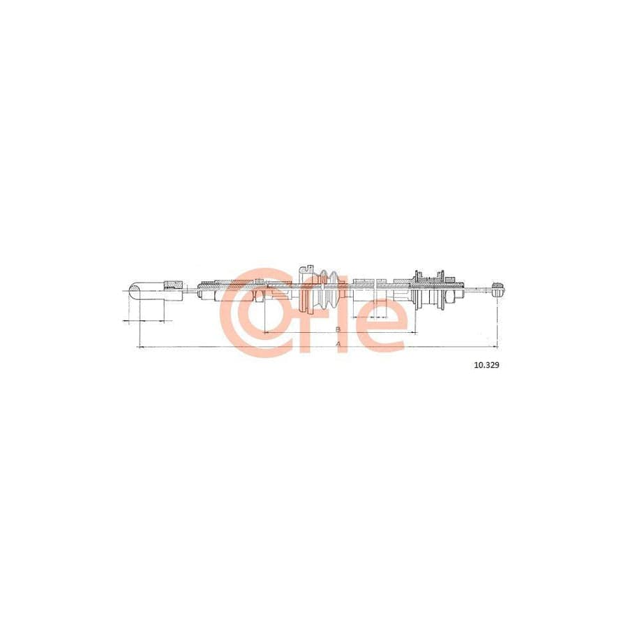 Cofle 92.10.329 Clutch Cable For VW Lt