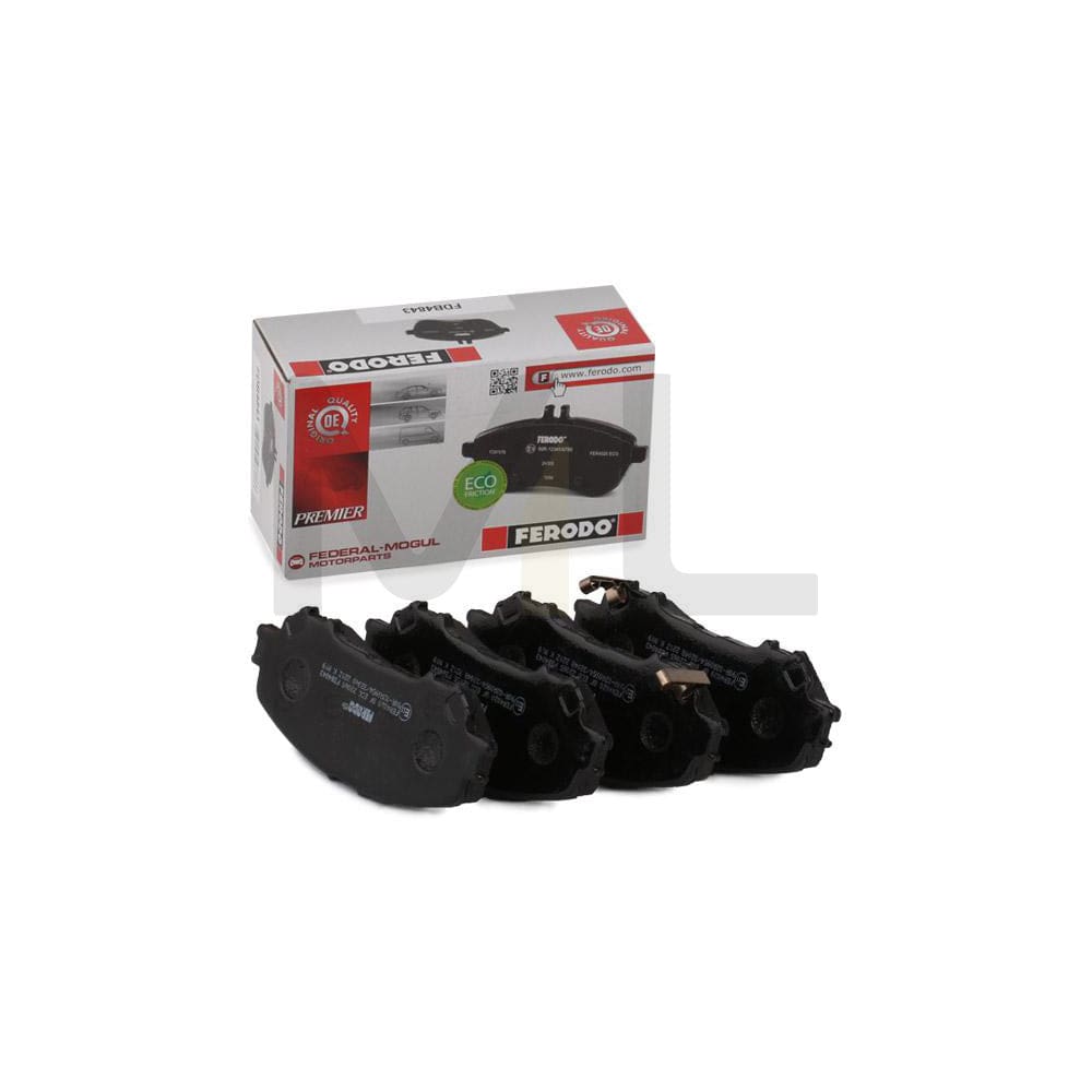 Ferodo Premier Eco Friction Fdb4353 Brake Pad Set Incl. Wear Warning Contact, With Piston Clip, Without Accessories | ML Performance Car Parts