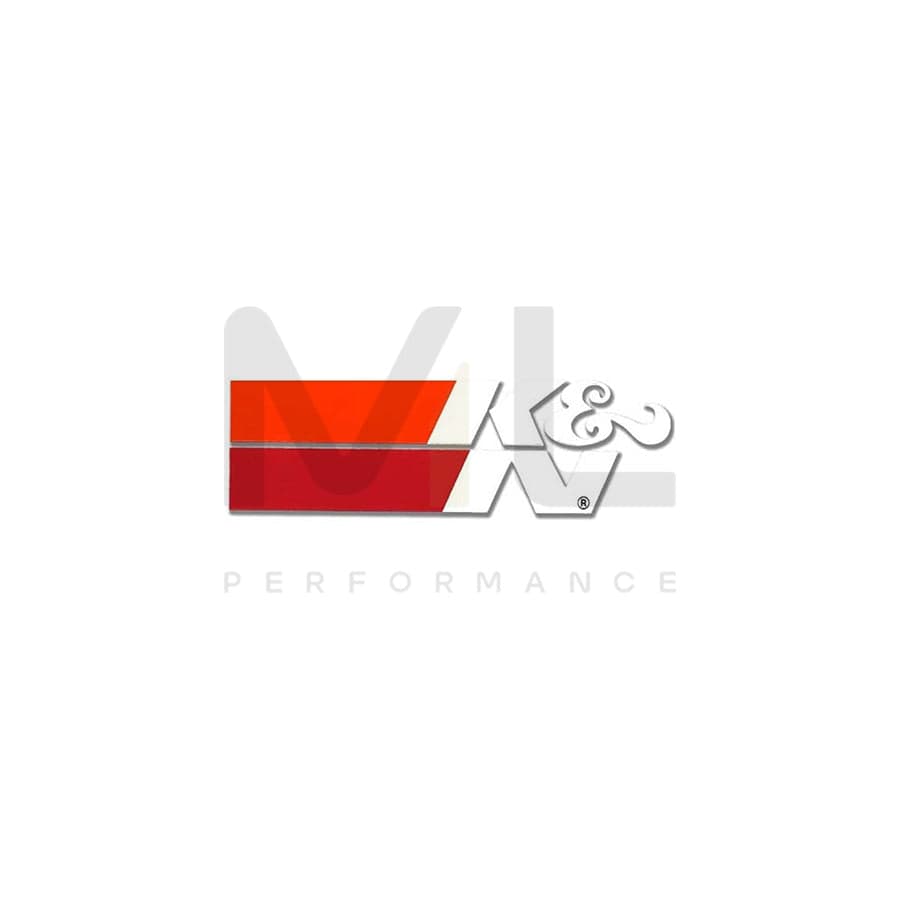 K&N 89-0018-1 Decal; Die Cut,   2.57 Inch X 1.25 Inch, White | ML Car Parts UK | ML Performance