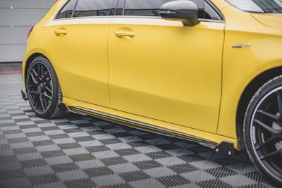 Maxton Design Mercedes Benz A45 S AMG W177 Side Skirts Diffusers + Flaps V.2