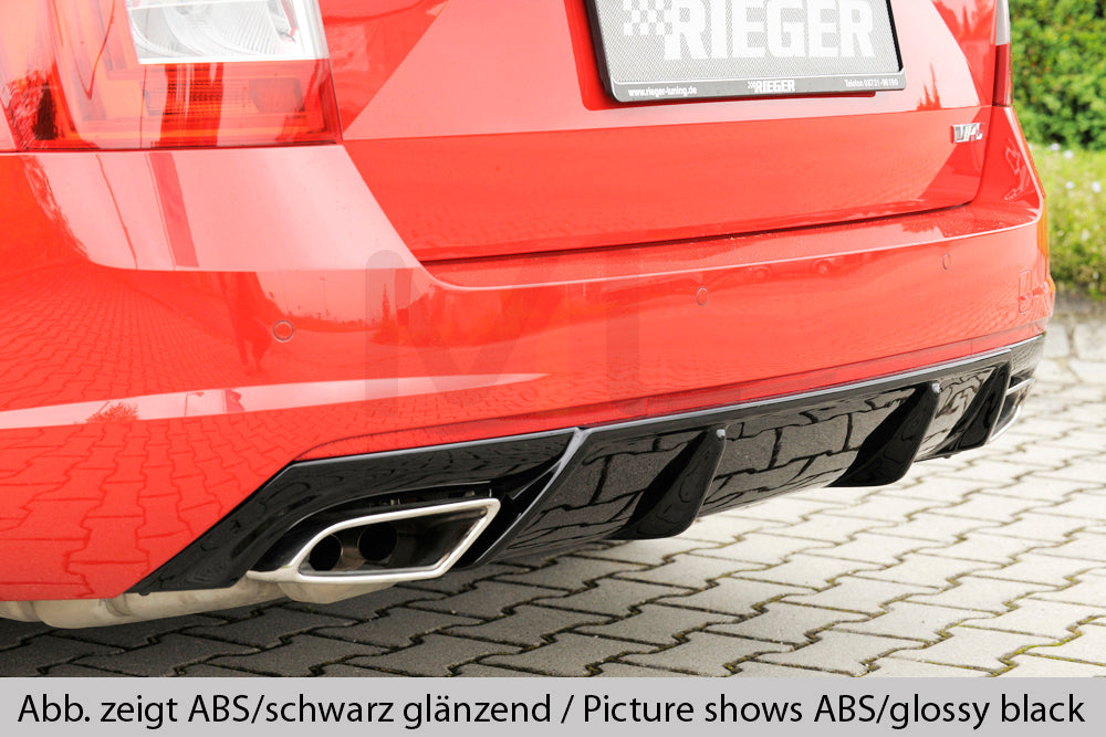 Rieger 00099338 Skoda 5E Octavia RS Rear Diffuser 2 | ML Performance UK Car Parts