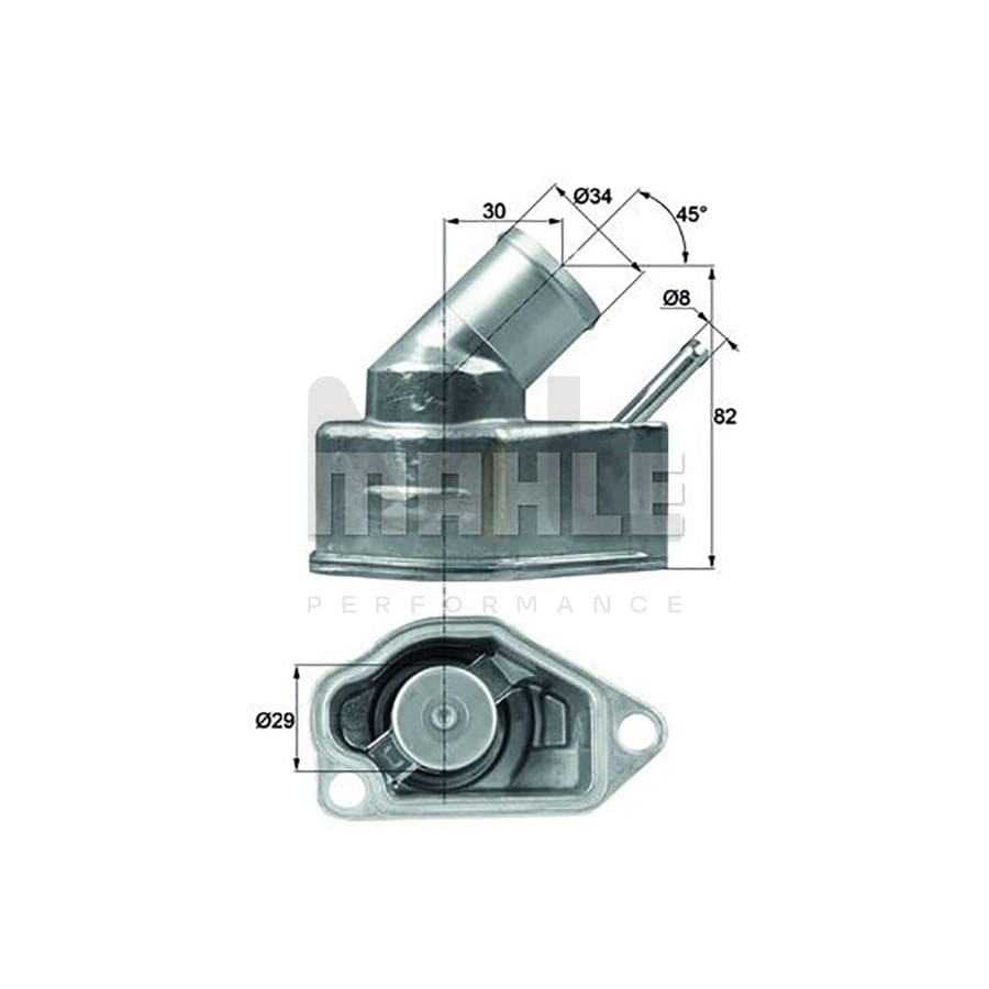 MAHLE ORIGINAL TI 70 80D Engine thermostat Opening Temperature: 80��C, with seal | ML Performance Car Parts