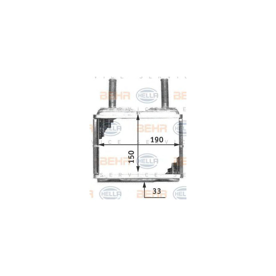 Hella 8FH 351 311-771 Heater Matrix