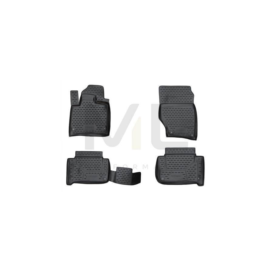 RIDEX Tailored 215A0803 Floor mat set for AUDI Q7 (4LB) Elastomer, Front and Rear, Quantity: 4, Black | ML Performance Car Parts