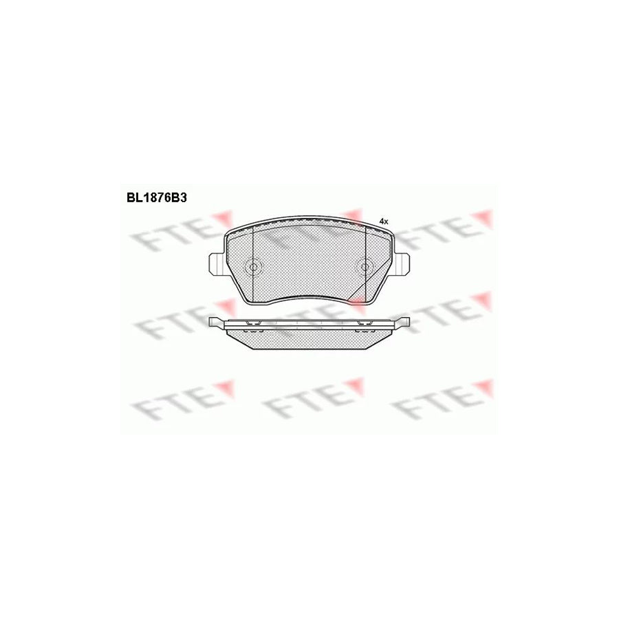 Fte BL1876B3 Brake Pad Set | ML Performance UK Car Parts