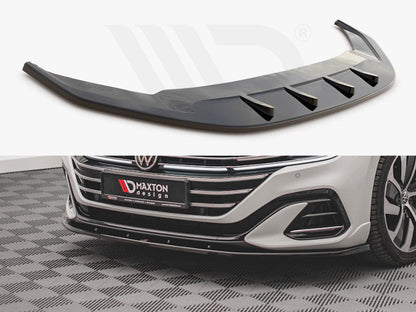 Maxton Design VW-AR-1F-RLINE-FD2T Front Splitter V.2 VW Arteon R-line Facelift (2020-) | ML Performance UK Car Parts