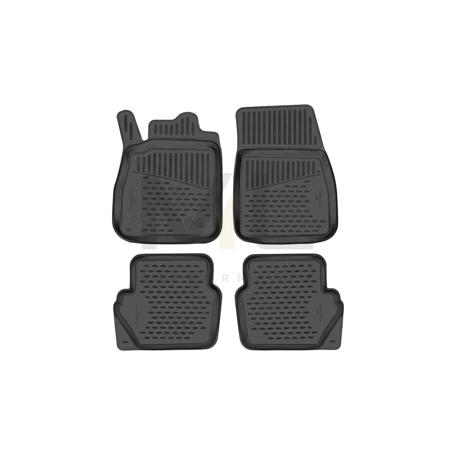 WALSER Tailored, XTR 75245 Floor mat set Elastomer, Front and Rear, Black | ML Performance Car Parts