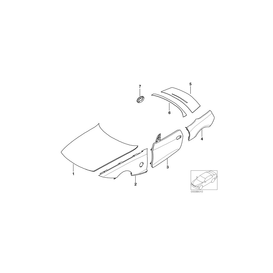 Genuine BMW 41617180228 E85 E86 Aluminium Engine Hood (Inc. Z4) | ML Performance UK Car Parts