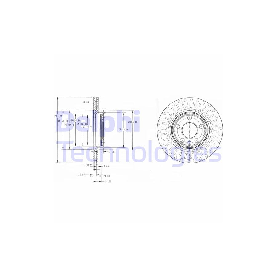 Delphi Bg3222 Brake Disc