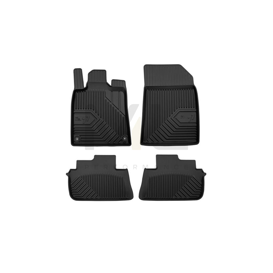 FROGUM Tailored 77407497 Floor mat set for PEUGEOT 407 Elastomer, Front and Rear, Quantity: 4, Black | ML Performance Car Parts