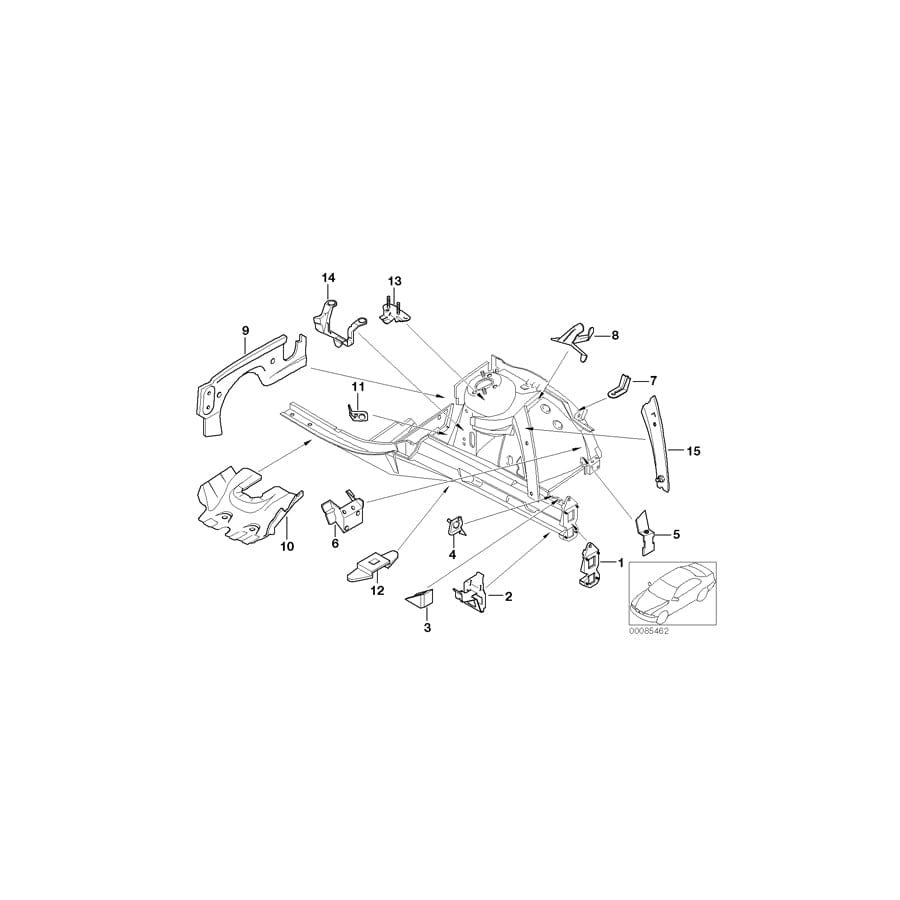 Genuine BMW 41117023999 E66 E67 E65 Bracket, Oil Carrier, Top (Inc. 750i, 730i & 740Li) | ML Performance UK Car Parts