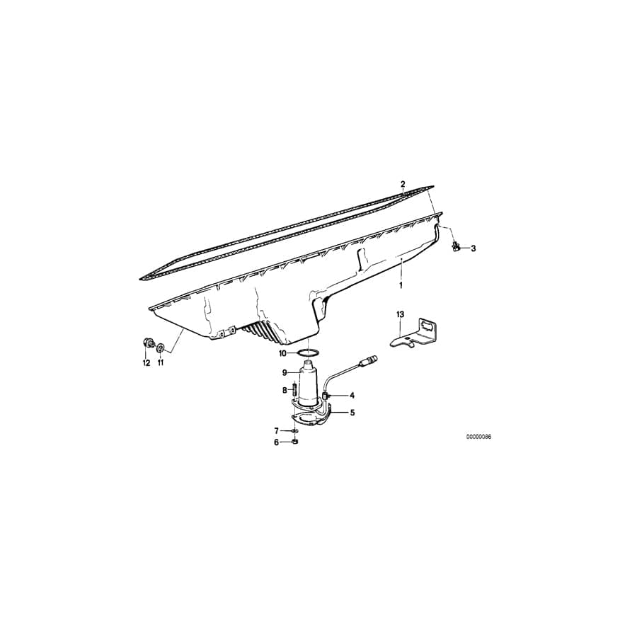 Genuine BMW 11131287084 E24 E28 E23 Oil Pan (Inc. 728i, 528i & 628CSi) | ML Performance UK Car Parts