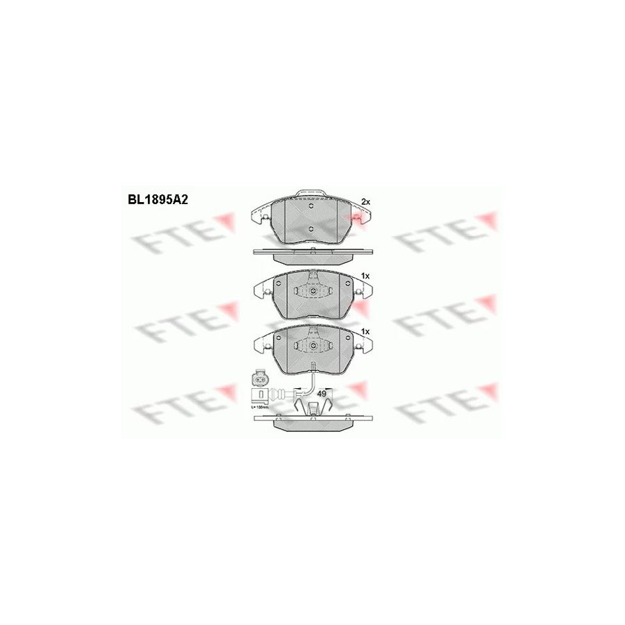 Fte BL1895A2 Brake Pad Set | ML Performance UK Car Parts