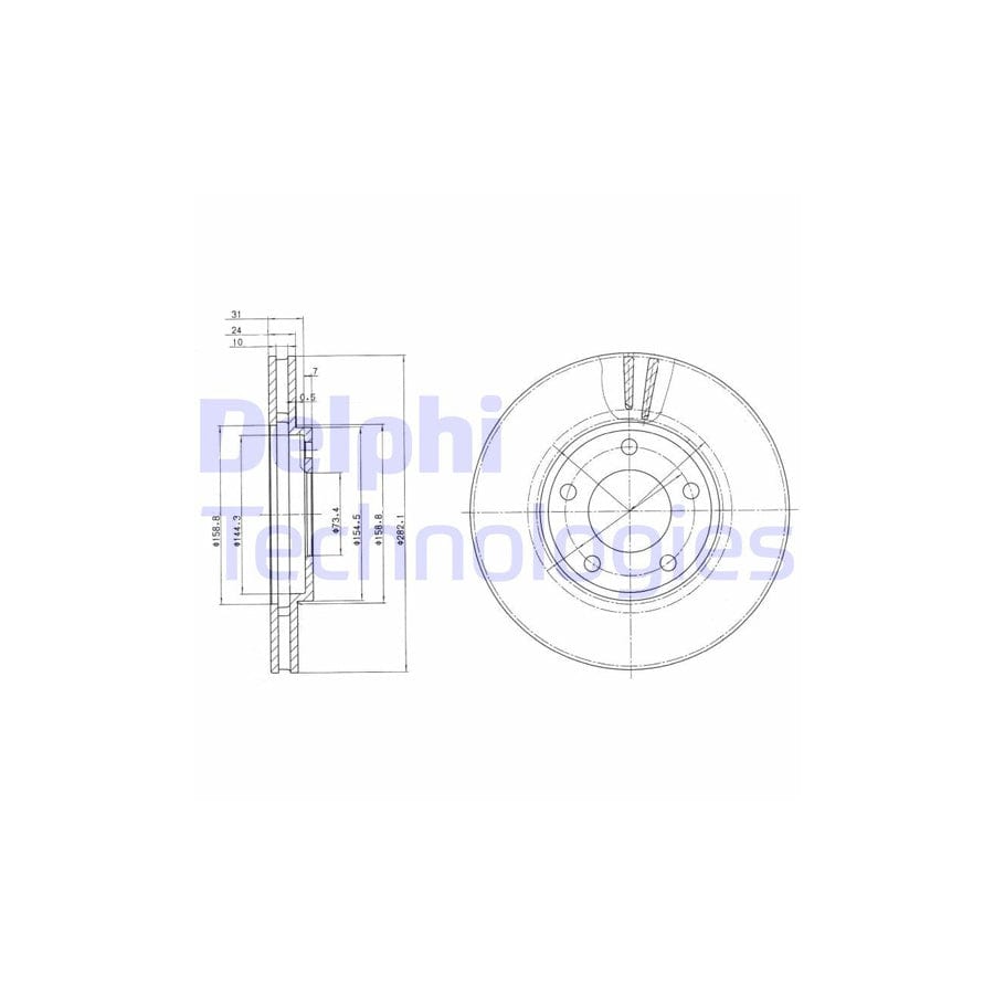 Delphi Bg3383 Brake Disc