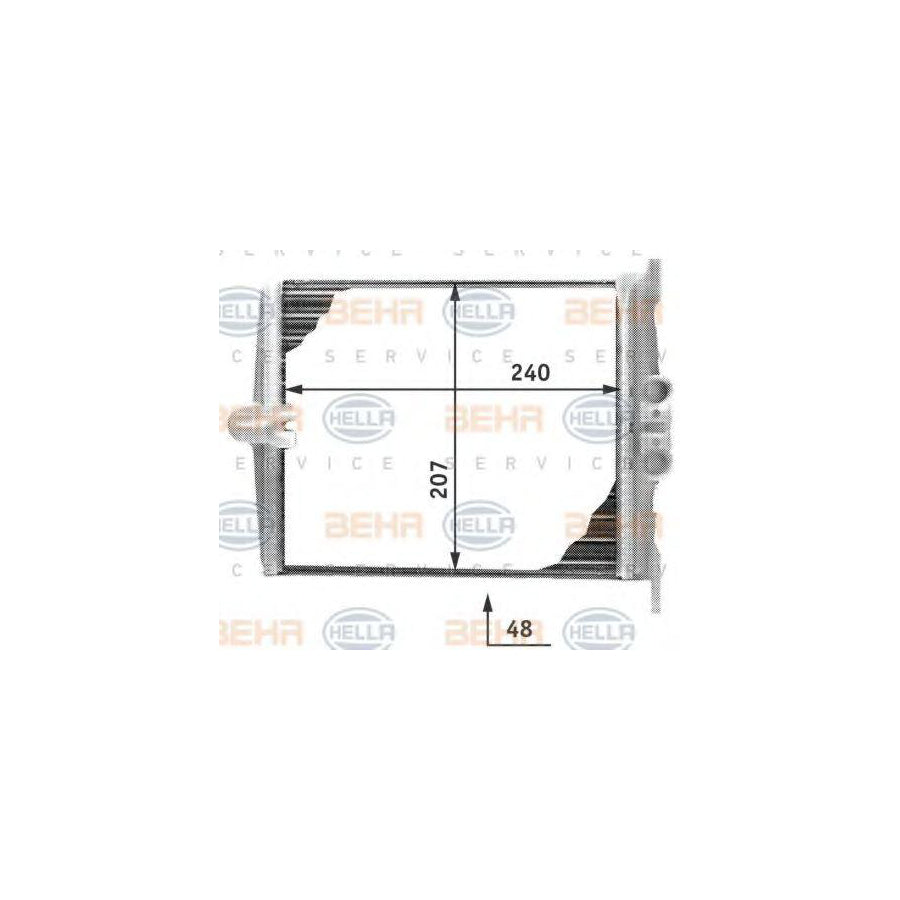 Hella 8FH 351 311-741 Heater Matrix