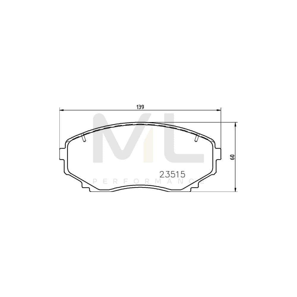 Brembo P 54 059 Brake Pad Set With Acoustic Wear Warning | ML Performance Car Parts