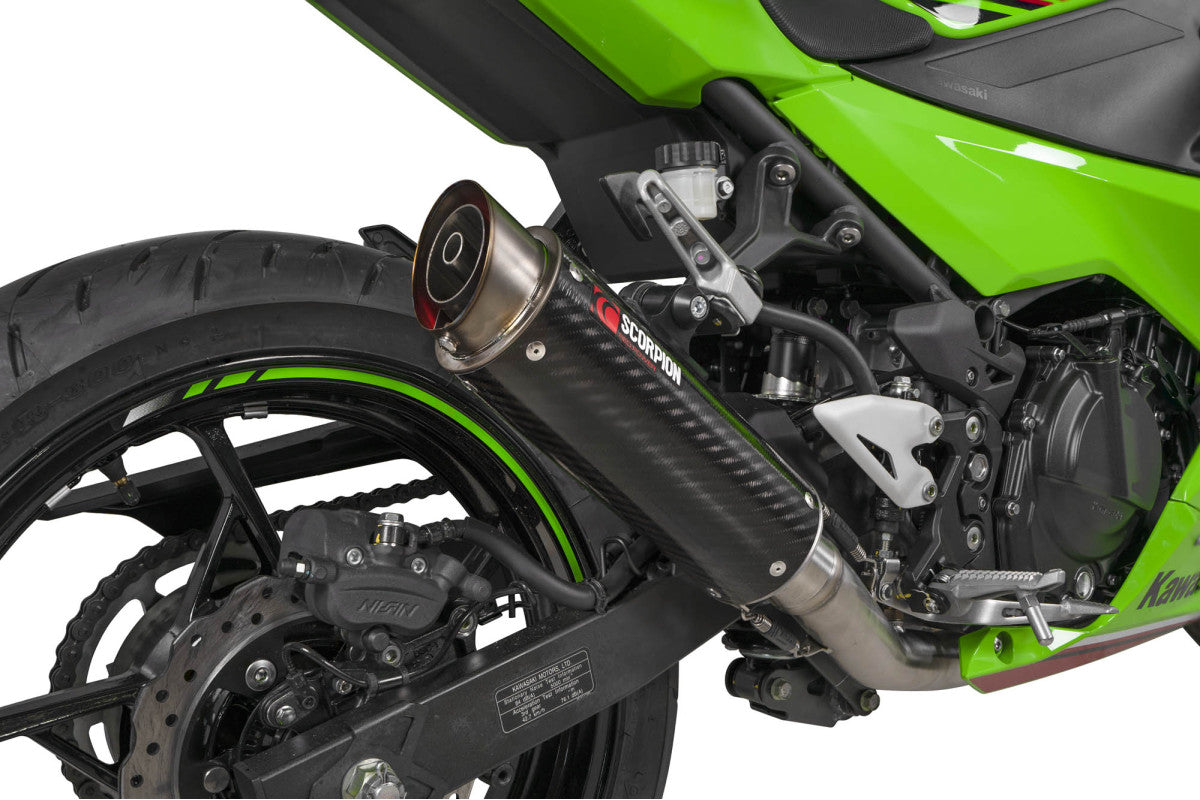 Scorpion KA1019SYSCEM Kawasaki Ninja 400 Rp1-Gp Race System - Carbon Fibre Sleeve | ML Performance UK UK