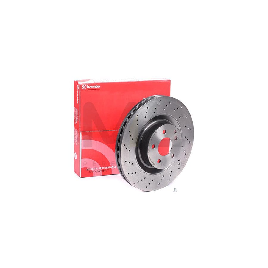 BREMBO COATED DISC LINE 09.A817.11 Brake Disc Perforated / Vented, Coated, High-carbon, with bolts/screws | ML Performance Car Parts