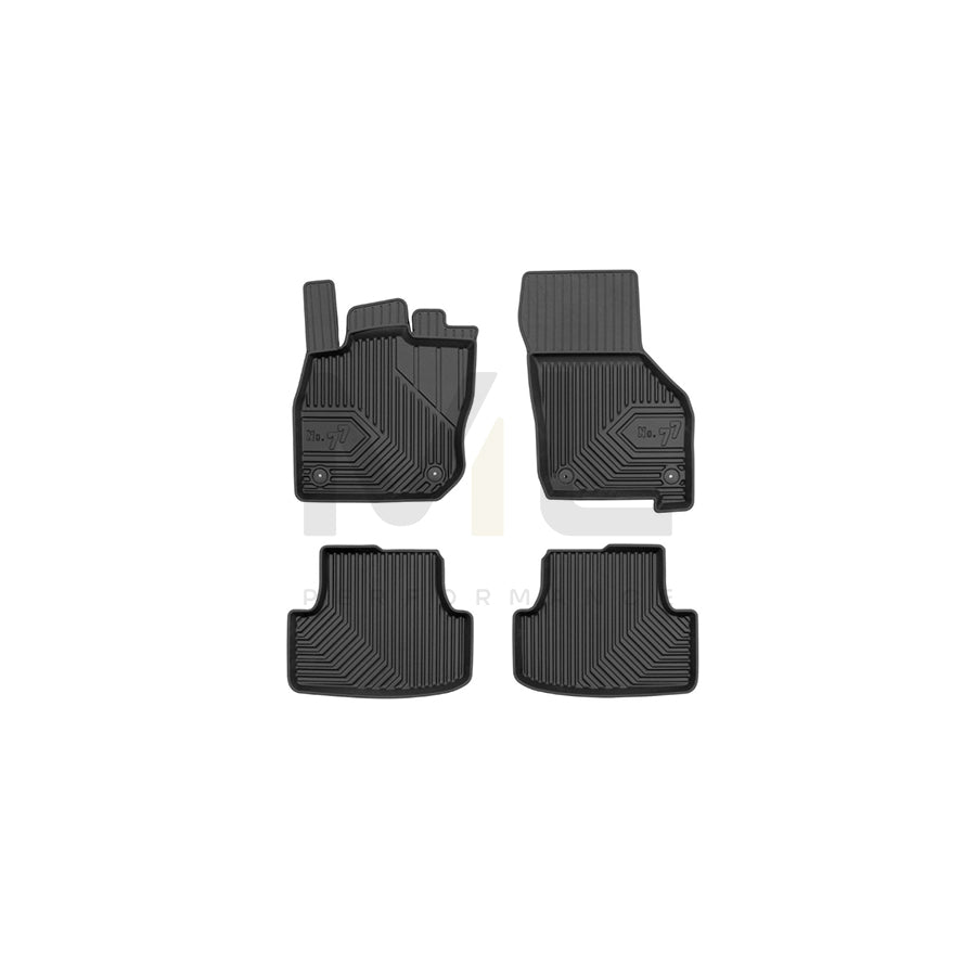 FROGUM Tailored, No.77 77425002 Floor mat set for VW GOLF Elastomer, Front and Rear, Quantity: 4, Black | ML Performance Car Parts