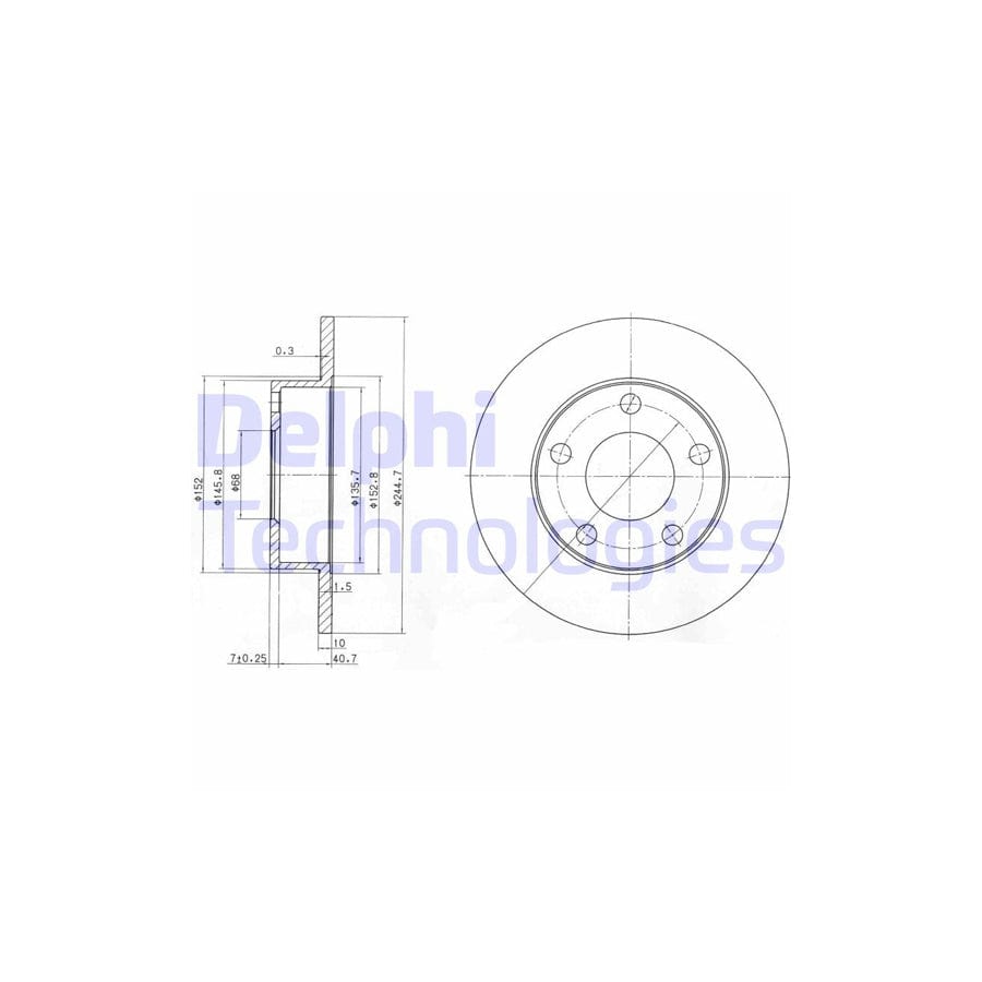 Delphi Bg3381 Brake Disc