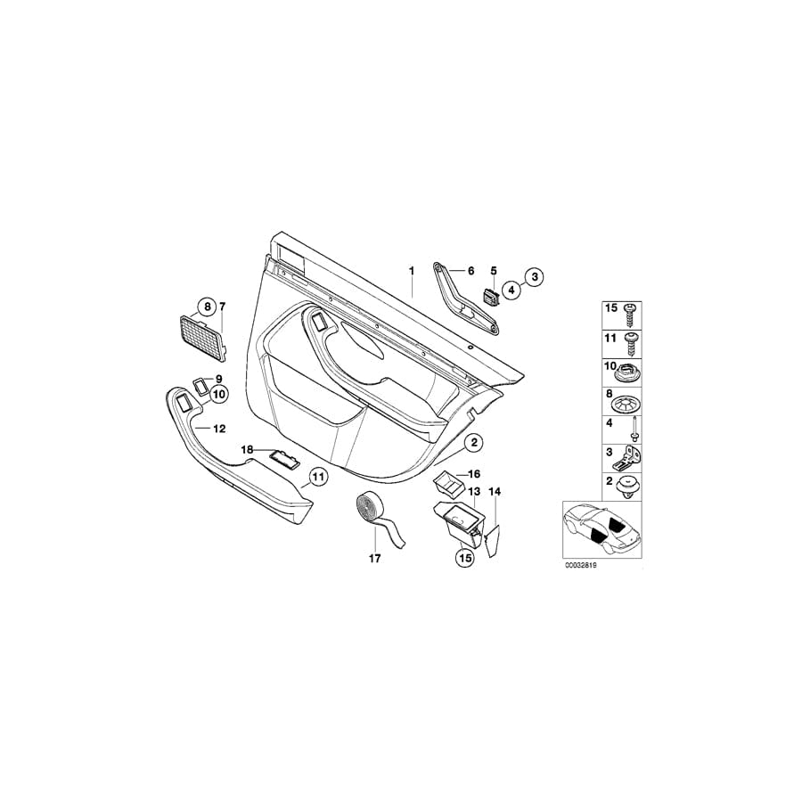 Genuine BMW 51428172212 E39 Bar Right (Inc. 520d, 528i & 525i) | ML Performance UK Car Parts