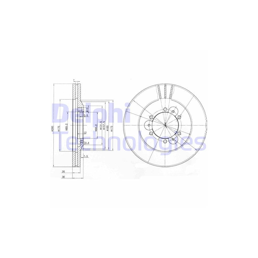 Delphi Bg3378 Brake Disc