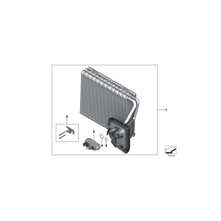 Genuine BMW 64119496918 G05 G07 Evaporator (Inc. X7 M50iX, X7 30dX & X7 M50dX) | ML Performance UK Car Parts