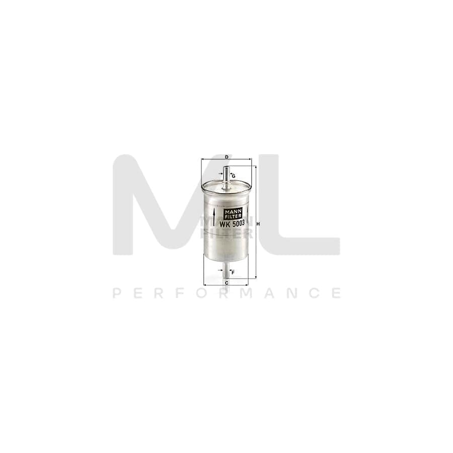 MANN-FILTER WK 5003 Fuel filter for SMART FORTWO In-Line Filter | ML Performance Car Parts