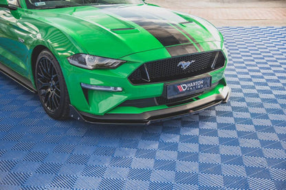 Maxton Design Ford Mustang GT MK6 (Facelift) Front Splitter + Flaps V.2