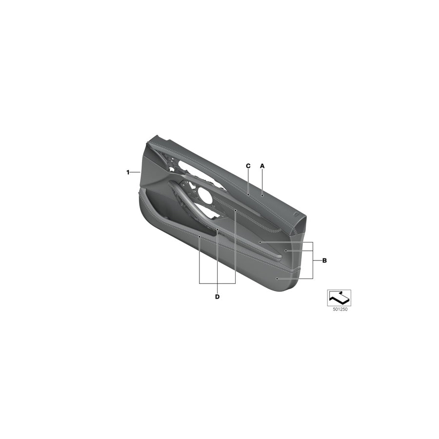 Genuine BMW 51417996771 G14 G15 Door Panel, Leather, Front Left INDIVIDUAL (Inc. 840dX, M850iX & 840iX) | ML Performance UK