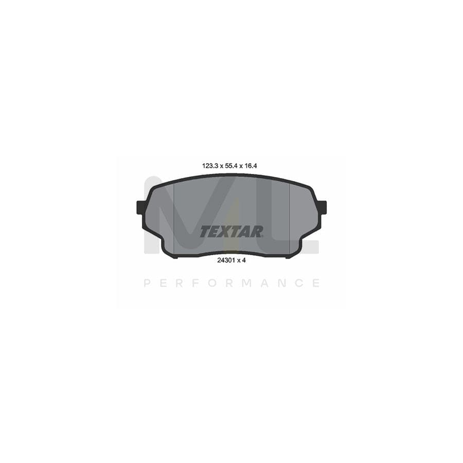 TEXTAR 2430101 Brake pad set for SUZUKI Grand Vitara I Off-Road (FT, HT) not prepared for wear indicator | ML Performance Car Parts