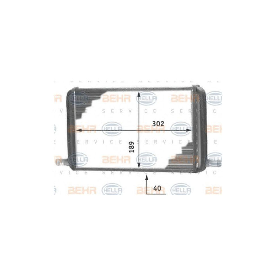 Hella 8FH 351 312-241 Heater Matrix