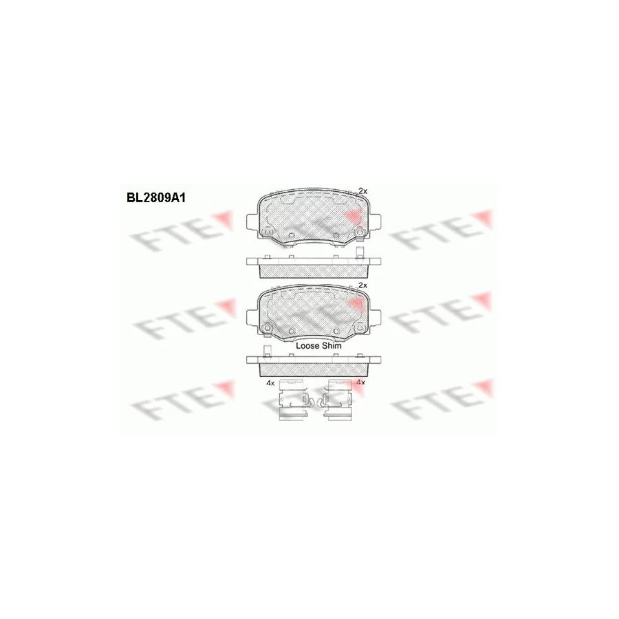 Fte BL2809A1 Brake Pad Set | ML Performance UK Car Parts