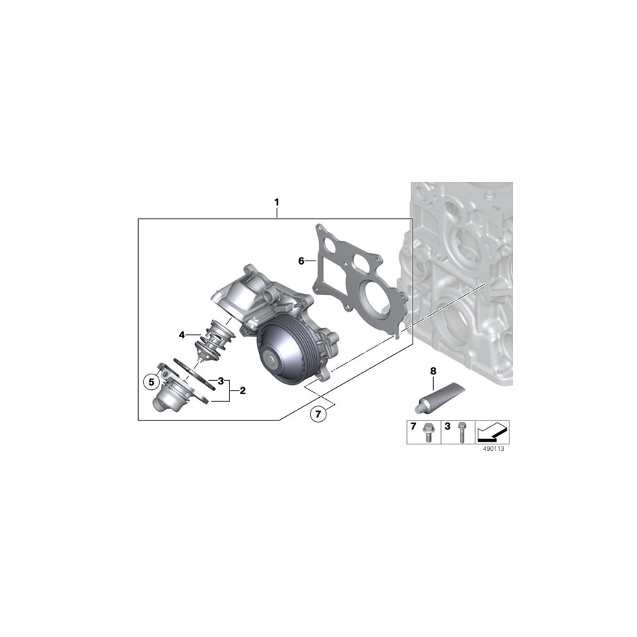 Genuine BMW 11518577895 G11 G12 F22 Thermostat Housing (Inc. 725d, X4 20dX & 318dX) | ML Performance UK Car Parts