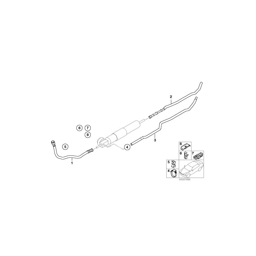 Genuine BMW 16122229738 E36 Bracket (Inc.  & Z3 M) | ML Performance UK Car Parts