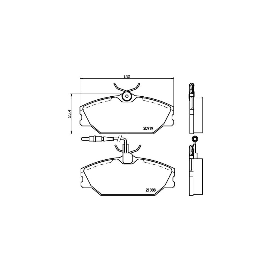 Mintex Mdb1613 Brake Pad Set