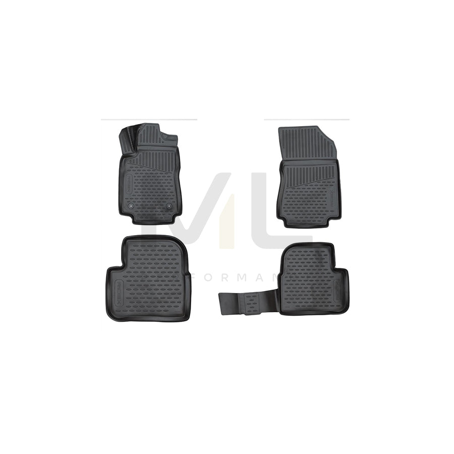 RIDEX 215A0925 Floor mat set for CITROﾃ起 C3 III (SX) Elastomer, Front and Rear, Black | ML Performance Car Parts